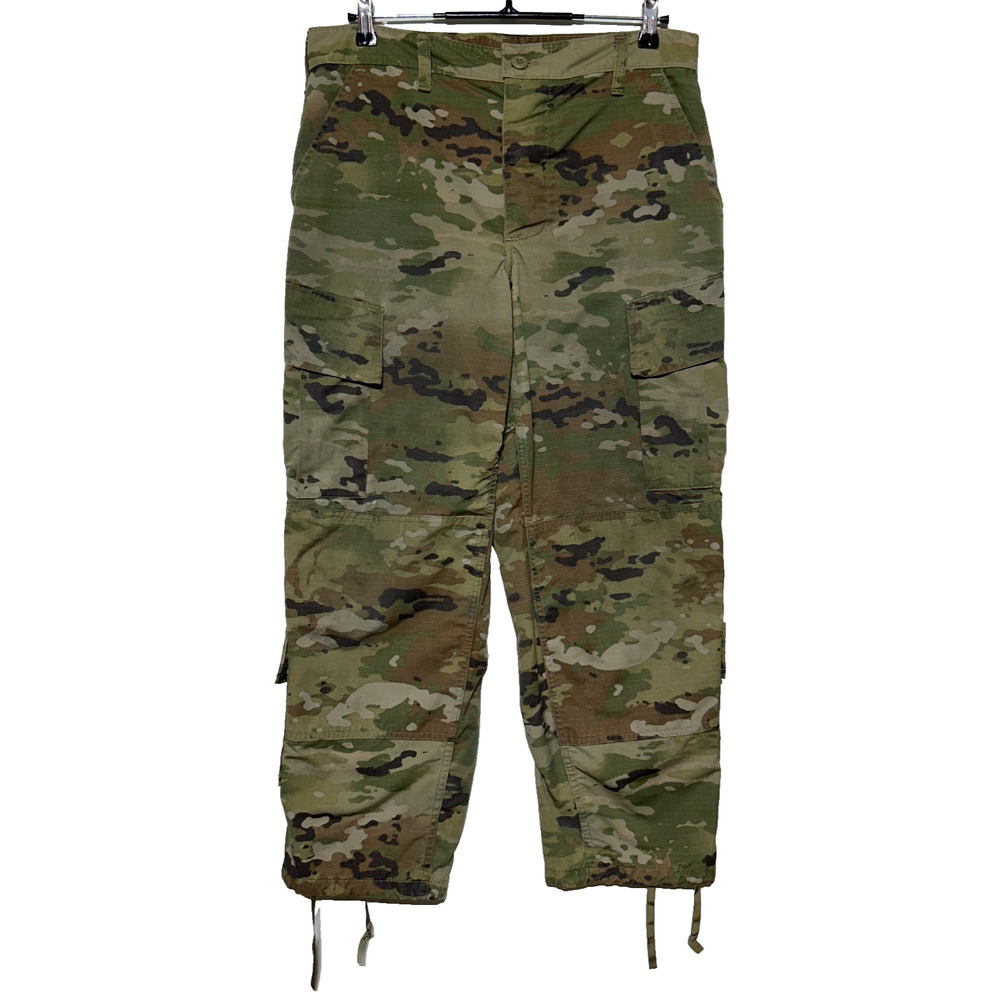 Army Cargo Pants Medium Short Woodland Camo Ripstop Combat Insect‎ Repellant